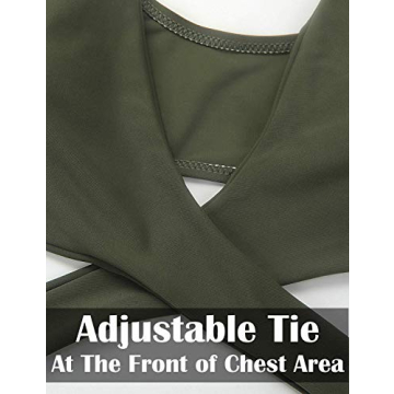 BMJL Women's Padded Cutout Striped Bikini Set