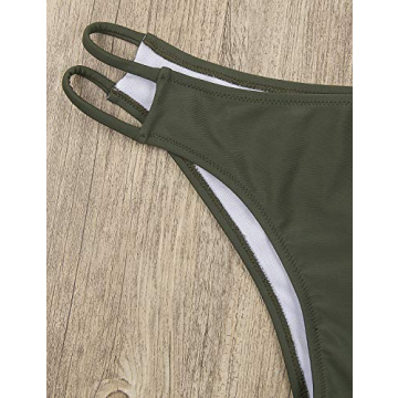 BMJL Women's Padded Cutout Striped Bikini Set