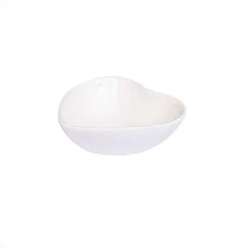 Pirhosigma 4 pcs Heart Shaped Porcelain Soy Sauce Dish Ceramic Dip Dipping Bowls White for Dinner Baking BBQ and Cooking