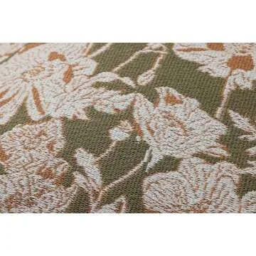 Loloi Matilda Pillow, 18'' x 18'' Cover w/Down, Olive/Orange