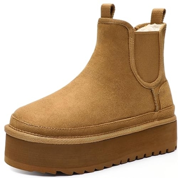 Bacia Platform Boots for Women - Stylish, Warm & Non-Slip Winter Boots