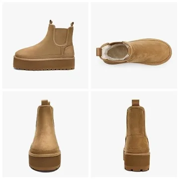 Bacia Lightweight Suede Snow Boots for Women