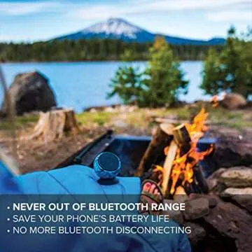 Speaqua Sound Company - 100% Functionally Waterproof Bluetooth Speaker with Built in Internal Storage - Barnacle Plus Series - Tidal Blue