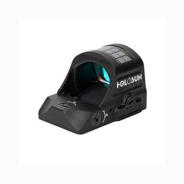 HOLOSUN HS407C X2 Red 2 MOA Dot Open Reflex Sight - Durable Shake-Awake Solar Failsafe Parallax-Free Aluminum Pistol Sight for Full-Sized Handguns