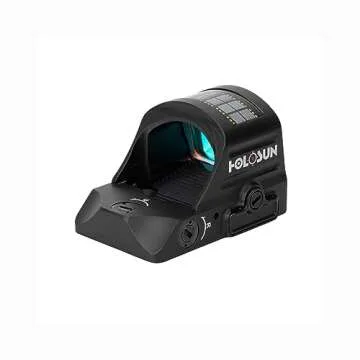 HOLOSUN HS407C X2 Red 2 MOA Dot Open Reflex Sight - Durable Shake-Awake Solar Failsafe Parallax-Free Aluminum Pistol Sight for Full-Sized Handguns