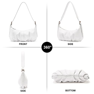 Stylish Vegan Leather CLUCI Dumpling Shoulder Bag for Women