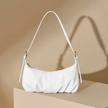 Stylish Vegan Leather CLUCI Dumpling Shoulder Bag for Women