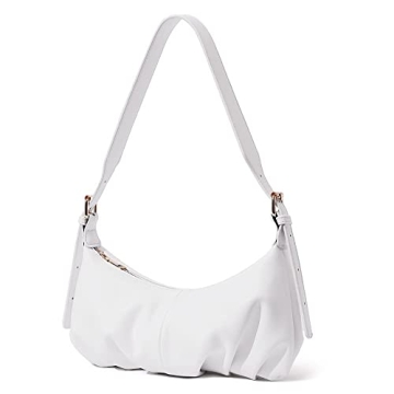 Stylish Vegan Leather CLUCI Dumpling Shoulder Bag for Women