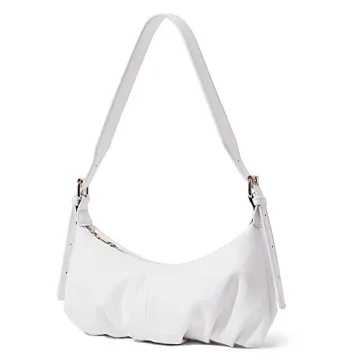 Stylish Vegan Leather CLUCI Dumpling Shoulder Bag for Women