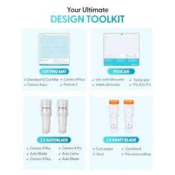Versatile Silhouette Cameo 5 Bundle with AutoBlade and Tools