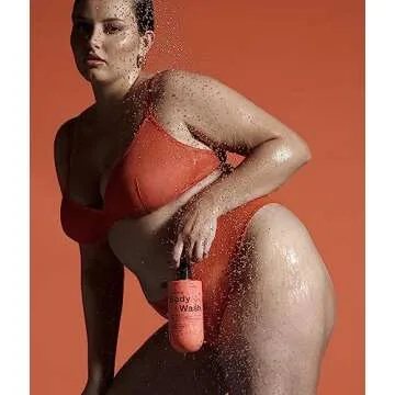 frank body Clearing Body Wash | Vegan & Cruelty Free | With Salicylic Acid for Removing Stubborn Dead Skin, Excess Oil, Black & White Heads| Mandarin & Cedarwood Scent | (360mL / 12.17 fl oz)