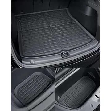 CreeKT 2024 for Tesla Model Y Floor Mats 2024 2023 2022 2021,for Tesla Model Y All Weather Floor Mats 2021-2024, Model Y Floor Mats Cargo Liners Front Rear Frunk Mat for Tesla Model Y Accessories