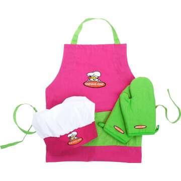 Curious Chef Child Textile Set - 4-Piece Kid's Wear