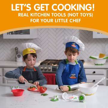 Curious Chef Child Textile Set - 4-Piece Kid's Wear