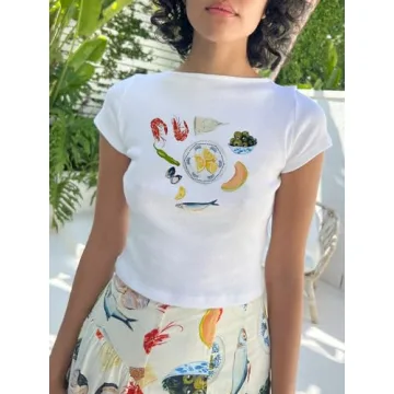 Trendy Graphic Baby Tees for Women and Teens 2024