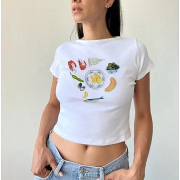 Trendy Graphic Baby Tees for Women and Teens 2024