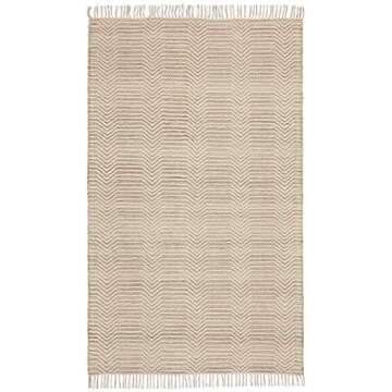 Stylish Rivet Modern Textured Area Rug 5x8 for Home