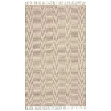 Stylish Rivet Modern Textured Area Rug 5x8 for Home