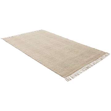 Stylish Rivet Modern Textured Area Rug 5x8 for Home