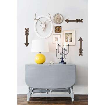 Dahey Rustic Wood Arrow Sign Wall Decor, 15" X 4" Farmhouse Wall Mount Barnwood Decoration for Home or Wedding, Set of 3, Brown,Medium