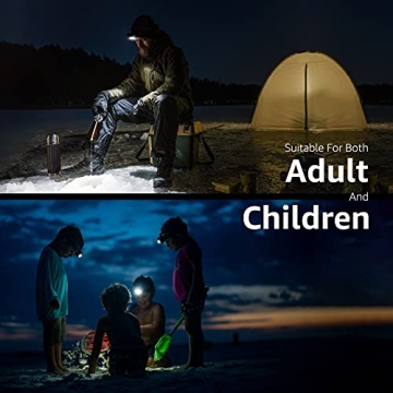 Lepro LED Headlamp - Rechargeable, Super Bright & Waterproof