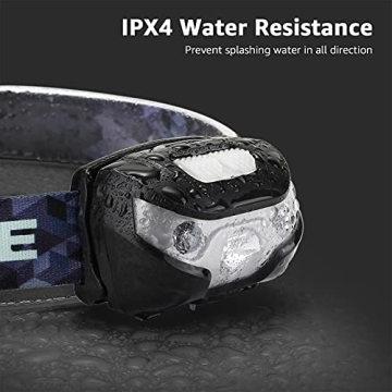 Lepro LED Headlamp - Rechargeable, Super Bright & Waterproof