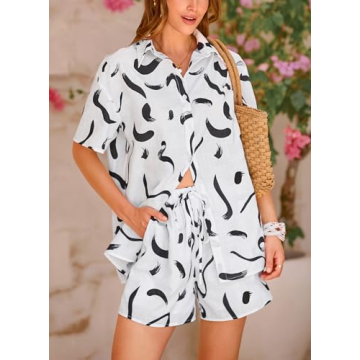 PRETTYGARDEN Women Summer Casual Tracksuit Set