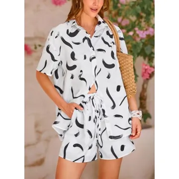 PRETTYGARDEN Women Summer Casual Tracksuit Set