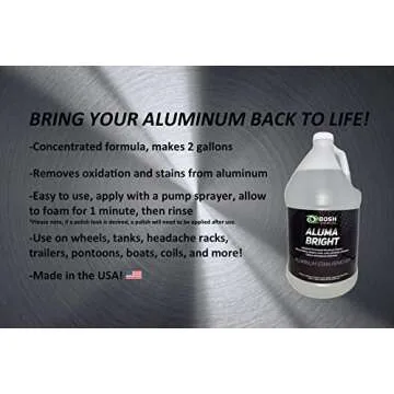 BOSH CHEMICAL Aluma Bright Aluminum Cleaner and Brightener - 1 Gallon Concentrate