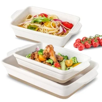 YMASINS Ceramic Baking Dish Set - Versatile & Durable Bakeware