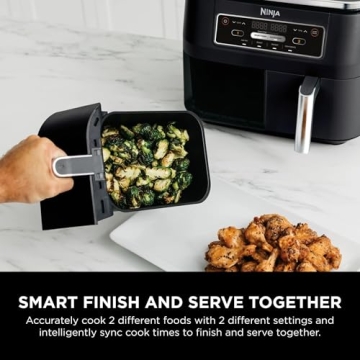 Ninja Foodi Dual Basket Air Fryer – Cook Two Foods at Once