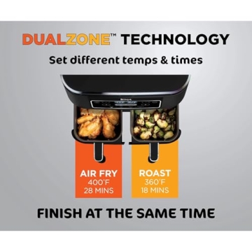 Ninja Foodi Dual Basket Air Fryer – Cook Two Foods at Once