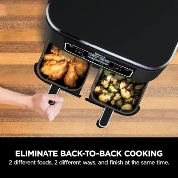 Ninja Foodi Dual Basket Air Fryer – Cook Two Foods at Once