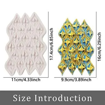 Floral Plant Fabric Fondant Molds, Puffs Ruffle Surrounding Crepe Candy Kitchen Baking Silicone Molds for Sugar Craft, Flower Paste, Dough, Cookies, Mousse, Marzipan, Resin, Gypsum, Clay, Home Decor