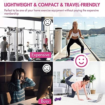 MKAS Fabric Resistance Bands 3 Pack Full Body Workout