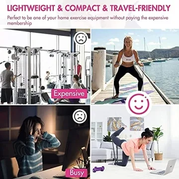 MKAS Fabric Resistance Bands 3 Pack Full Body Workout