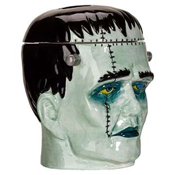 Pacific Giftware Frankenstein Head Ceramic Cookie Jar