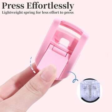 Whalrace Portable Eyelash Curlers for Lasting Curls