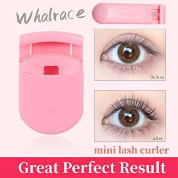 Whalrace Portable Eyelash Curlers for Lasting Curls
