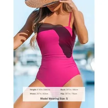 Stylish CUPSHE One Piece Swimsuit with Adjustable Straps