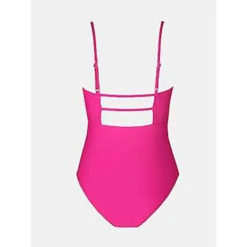 Stylish CUPSHE One Piece Swimsuit with Adjustable Straps