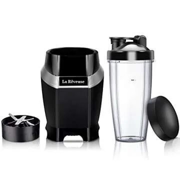 La Reveuse Personal Blender for Shakes and Smoothies 1000 Watts with 24 oz BPA-Free Portable Travel ...