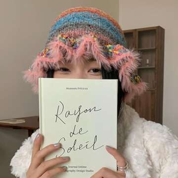 Busnos Crochet Bucket Hats for Women Pink Womens Beanie Fashionable Cute Winter Hats for Women Knit Hats for Womens