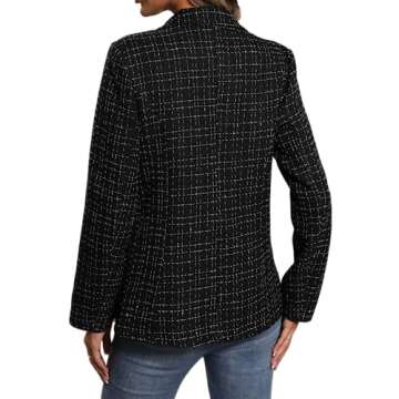 Holiday Party Outfits for Women 2024 Clothes Thanksgiving outift Vacation Blazers Womens Blazer Plaid Spring Fashion Casual Trendy Jackets Women's Blazers & Suit Jacket Suits Ladies Tops and Blouses