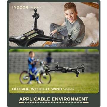 Drone with Camera, SYMA X600W Foldable 1080P FPV Camera Drones for Adults Kids Remote Control Quadcopter Gift Toys for Boys Girls with Altitude Hold, Headless Mode, One Key Start, 3D Flips 2 Batteries