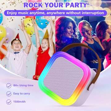 Koolcover Mini Karaoke Machine for Kids and Adults