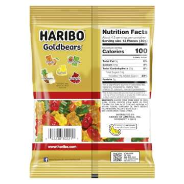HARIBO Goldbears Gummi Candy, 5 oz Bags (12 Packs) Assorted Flavors