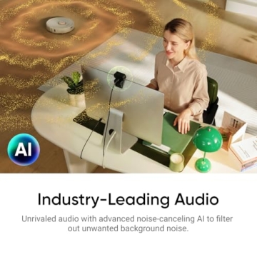 Insta360 Link 2C 4K Webcam with AI Noise-Canceling Mic