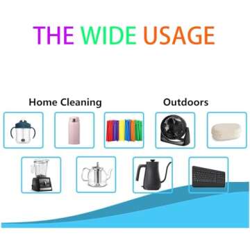 2 Pack Reusable Metal Straw Cleaner Brushes for All Straws