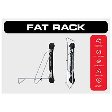 Steadyrack Bike Racks - Fat Rack - Wall Mounted Bike Rack Storage Solution for Your Home, Garage, or...